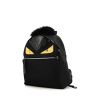 Fendi Bag Bugs backpack in black and yellow canvas and leather and black furr - 00pp thumbnail
