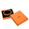 Bracciale Hermes Clic Clac modello piccolo in palladio e smalto arancione - Detail D2 thumbnail