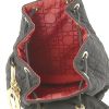 Dior Lady Dior backpack in black canvas cannage - Detail D2 thumbnail
