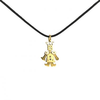 Pomellato Pantin Roi pendant in yellow gold and white gold