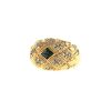 Chaumet 1980's boule ring in yellow gold,  sapphire and diamonds - 00pp thumbnail