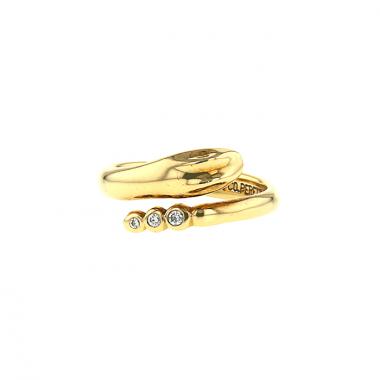Anello Tiffany 
Co Elsa Peretti in oro giallo e diamanti