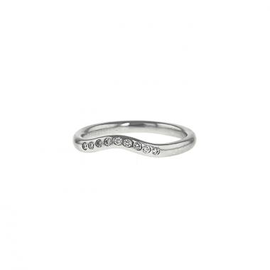 Bague Tiffany 
Co Elsa Peretti en platine et diamants