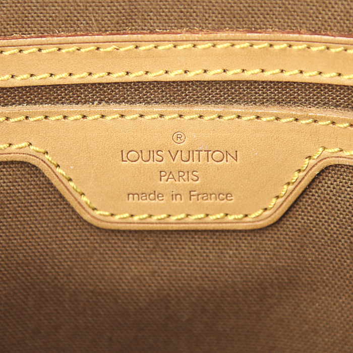 Bolso bandolera Louis Vuitton Bel Air en lona Monogram y cuero natural - Detail D4