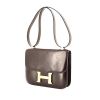 Hermes Constance handbag in brown box leather - 00pp thumbnail