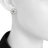 Rosace Poiray earrings in white gold and diamonds - Detail D1 thumbnail