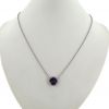 Poiray Fille Cabochon necklace in white gold,  amethyst and diamonds - 360 thumbnail
