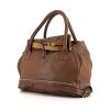 Chloé Marlow handbag in brown grained leather - 00pp thumbnail