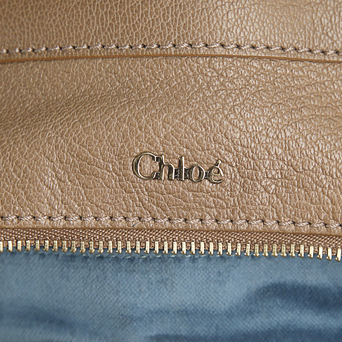 Chloé Marlow handbag in brown grained leather - Detail D3