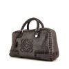 Loewe Amazona large model handbag in brown and bronze grained leather - 00pp thumbnail