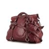 Miu Miu Vitello Lux shoulder bag in burgundy leather - 00pp thumbnail
