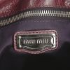 Miu Miu Vitello Lux shoulder bag in burgundy leather - Detail D4 thumbnail