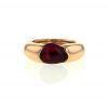 Pomellato Sassi ring in pink gold and tourmaline - 360 thumbnail