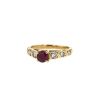 Chaumet ring in yellow gold,  ruby and diamonds - 00pp thumbnail