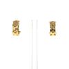 Cartier Maillon Panthère earrings in yellow gold - 360 thumbnail