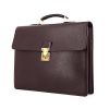 Louis Vuitton Laguito briefcase in purple taiga leather - 00pp thumbnail