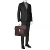 Louis Vuitton Laguito briefcase in purple taiga leather - Detail D1 thumbnail
