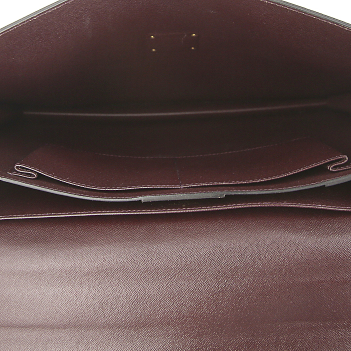 Louis Vuitton Laguito briefcase in purple taiga leather - Detail D2