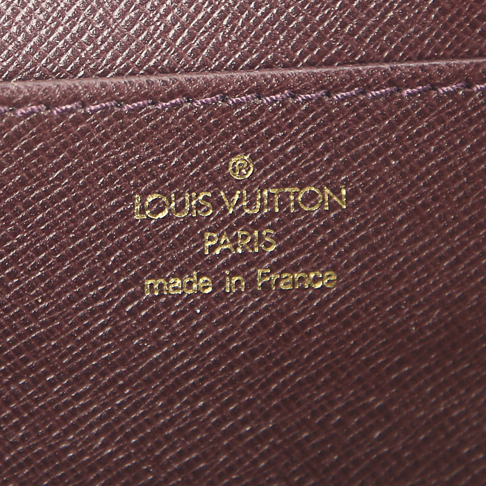 Porte-documents Laguito Louis Vuitton en cuir taiga violet - Detail D3