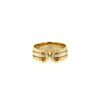 Open Cartier C de Cartier small model ring in white gold,  yellow gold and pink gold - 360 thumbnail