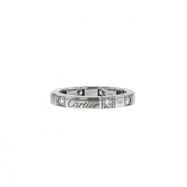 Sortija Cartier Lanière en oro blanco y diamantes