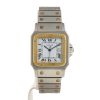 Reloj Cartier Santos Galbée de oro y acero circa 1990 - 360 thumbnail