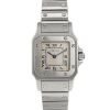 Cartier Santos Galbée watch in stainless steel and grey gold  - 00pp thumbnail