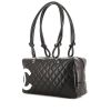 Chanel Cambon handbag in black and white quilted leather - 00pp thumbnail
