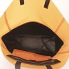 Celine shopping bag in black leather and orange rubber - Detail D2 thumbnail