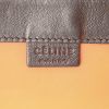 Shopping bag Celine in pelle nera e caucciù arancione - Detail D3 thumbnail