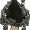 Bolso de mano Chloé Paddington en cuero granulado negro - Detail D2 thumbnail