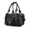 Chloé Paddington Front Pocket handbag in black grained leather - 00pp thumbnail