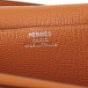 Portafogli Hermès Béarn in pelle martellata arancione - Detail D3 thumbnail