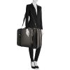 Louis Vuitton Satellite suitcase in black taiga leather - Detail D2 thumbnail