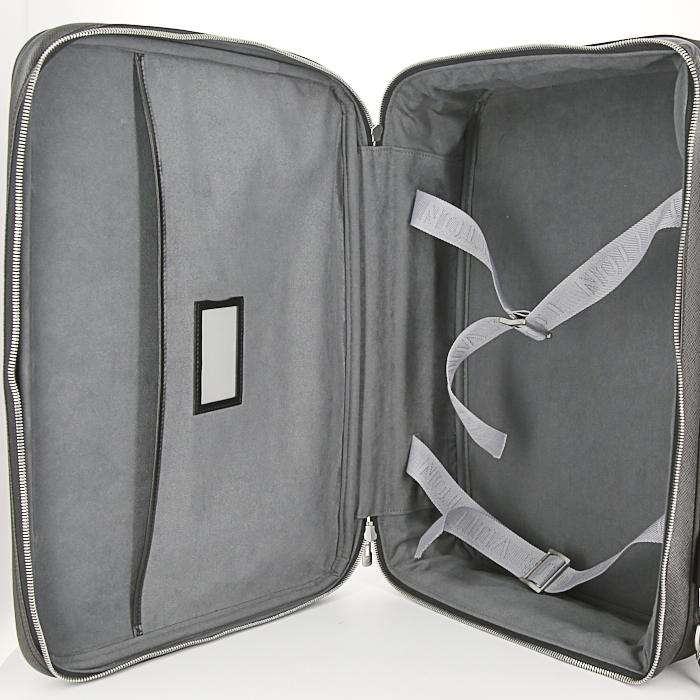Valise Louis Vuitton Satellite en cuir taiga noir - Detail D3