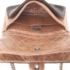 Chanel Timeless shoulder bag in brown quilted leather and brown foal - Detail D3 thumbnail