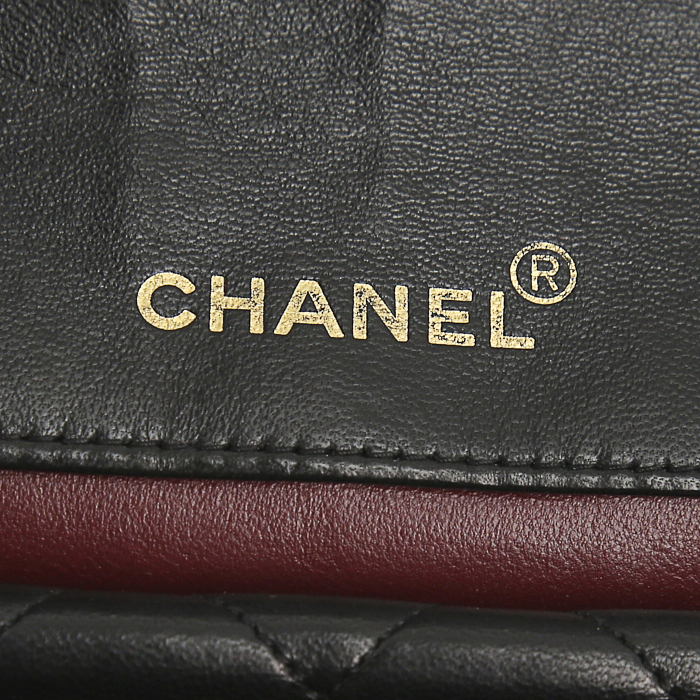 Borsa Chanel Vintage in pelle trapuntata nera - Detail D3