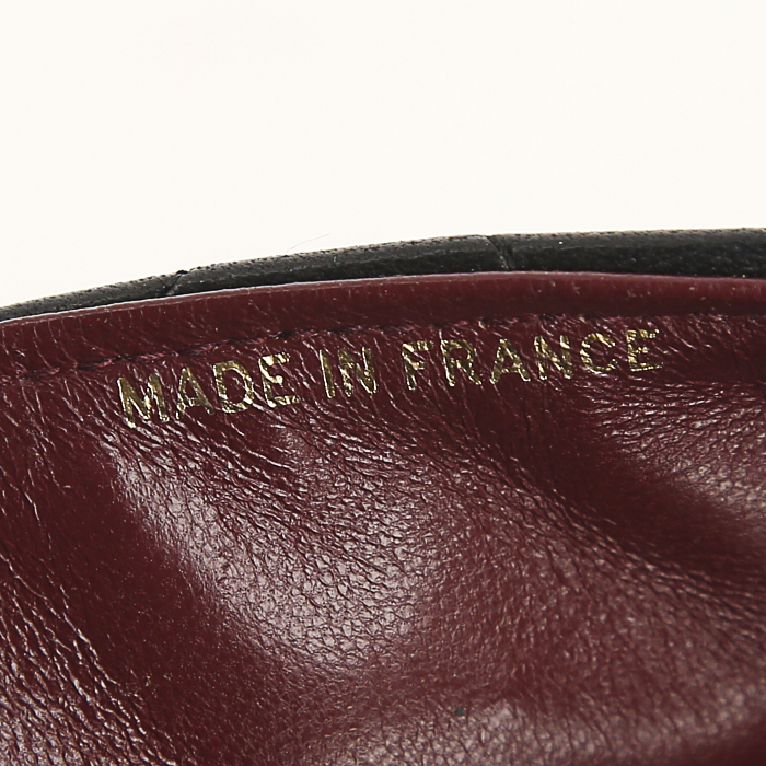 Borsa Chanel Vintage in pelle trapuntata nera - Detail D4