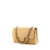 Chanel Timeless handbag in beige quilted leather - 00pp thumbnail