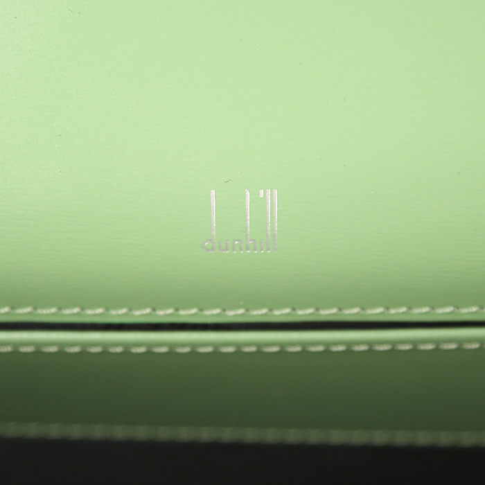 Porta-documentos Dunhill en cuero verde agua - Detail D3