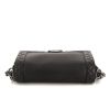Chanel Boy shoulder bag in black grained leather and black smooth leather - 360 Front thumbnail