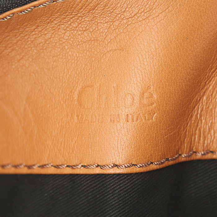 Shopping bag Chloé in pelle marrone - Detail D3