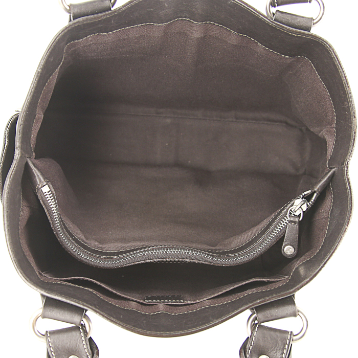 Celine Boogie handbag in brown leather - Detail D2