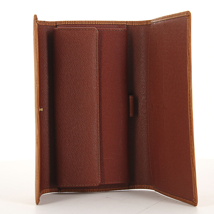 Louis Vuitton Sarah wallet in cognac epi leather - Detail D2