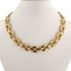 Articulated Cartier Gentiane 1990's linked necklace in yellow gold - 360 thumbnail
