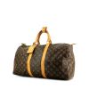 Bolsa de viaje Louis Vuitton Keepall 45 en lona Monogram y cuero natural - 00pp thumbnail