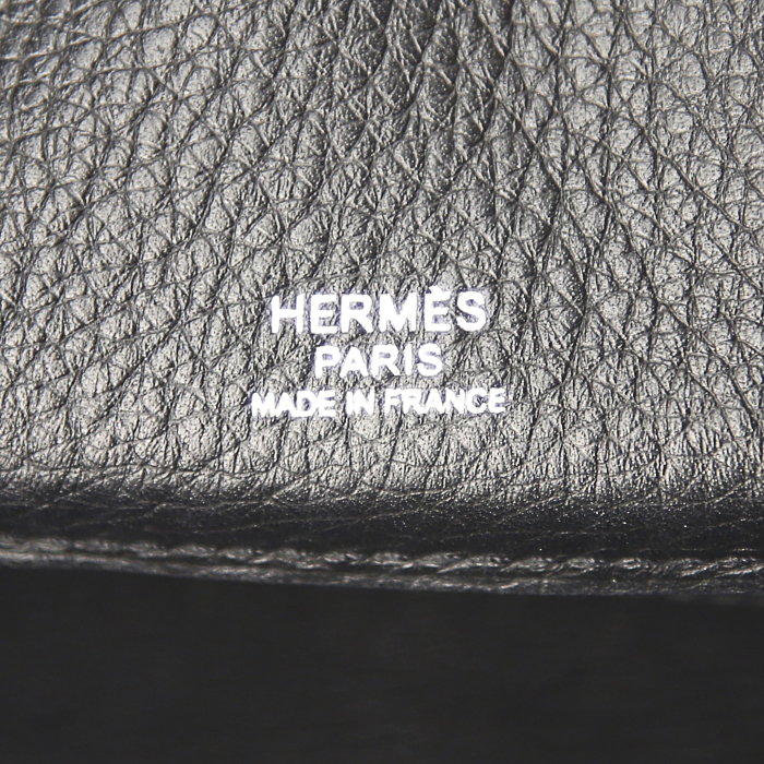 Borsa Hermès Atlas in pelle togo nera - Detail D3