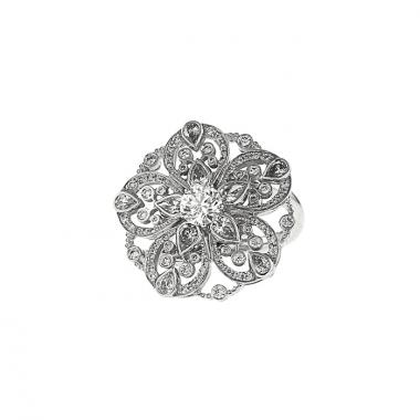 Chanel Fil de Camellia Diamond Cocktail Ring
