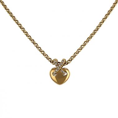 Collar Chaumet Lien modelo mediano en oro amarillo y diamantes