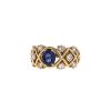 Dior ring in yellow gold,  sapphire and diamonds - 00pp thumbnail